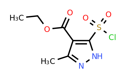 Ethyl 5-(chlorosulfonyl)-3-methyl-1H-pyrazole-4-carboxylate