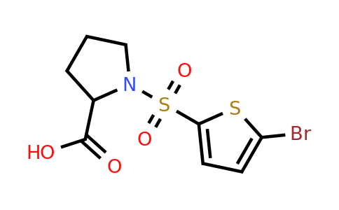 1301738-60-2 | 1-[(5-Bromothien-2-yl)sulphonyl]pyrrolidine-2-carboxylic acid