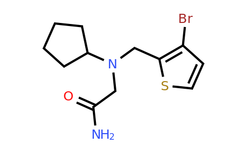 1303707-97-2 | 2-(((3-Bromothiophen-2-yl)methyl)(cyclopentyl)amino)acetamide