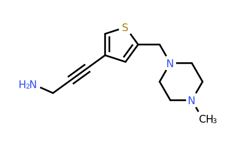 1306694-81-4 | 3-(5-((4-Methylpiperazin-1-yl)methyl)thiophen-3-yl)prop-2-yn-1-amine