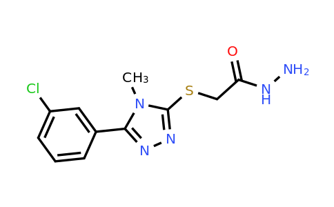 1306738-88-4 | 2-((5-(3-Chlorophenyl)-4-methyl-4H-1,2,4-triazol-3-yl)thio)acetohydrazide