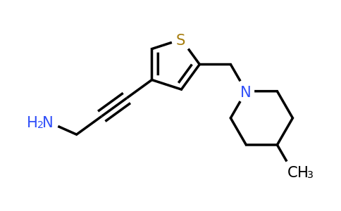 1306743-46-3 | 3-(5-((4-Methylpiperidin-1-yl)methyl)thiophen-3-yl)prop-2-yn-1-amine