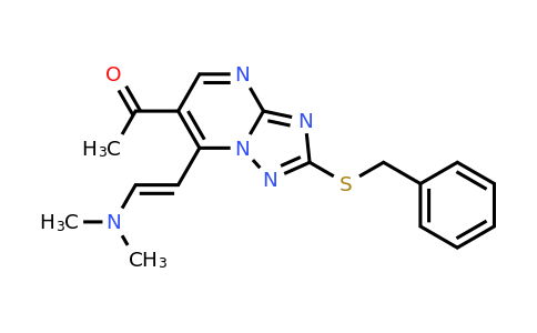 1306753-48-9 | (E)-1-(2-(benzylthio)-7-(2-(dimethylamino)vinyl)-[1,2,4]triazolo[1,5-a]pyrimidin-6-yl)ethan-1-one