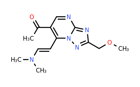 1306753-58-1 | (E)-1-(7-(2-(dimethylamino)vinyl)-2-(methoxymethyl)-[1,2,4]triazolo[1,5-a]pyrimidin-6-yl)ethan-1-one