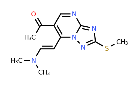 1306753-65-0 | (E)-1-(7-(2-(dimethylamino)vinyl)-2-(methylthio)-[1,2,4]triazolo[1,5-a]pyrimidin-6-yl)ethan-1-one