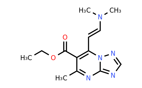 1306753-74-1 | Ethyl (E)-7-(2-(dimethylamino)vinyl)-5-methyl-[1,2,4]triazolo[1,5-a]pyrimidine-6-carboxylate