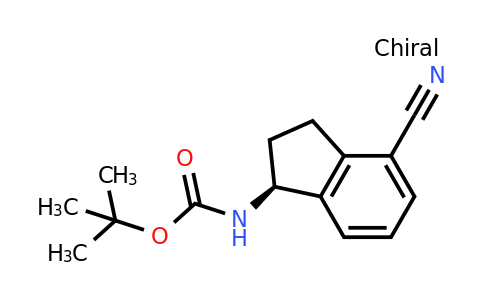1306763-31-4 | tert-Butyl N-[(1S)-4-cyano-2,3-dihydro-1H-inden-1-yl]carbamate