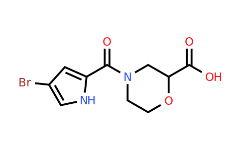4-(4-Bromo-1h-pyrrole-2-carbonyl)morpholine-2-carboxylic acid