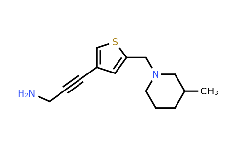 1307768-42-8 | 3-(5-((3-Methylpiperidin-1-yl)methyl)thiophen-3-yl)prop-2-yn-1-amine