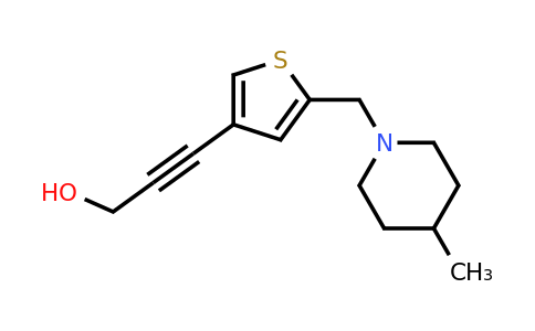 1307820-11-6 | 3-(5-((4-Methylpiperidin-1-yl)methyl)thiophen-3-yl)prop-2-yn-1-ol