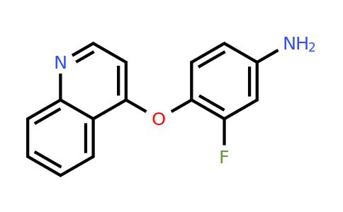 1308641-96-4 | 3-Fluoro-4-(quinolin-4-yloxy)aniline