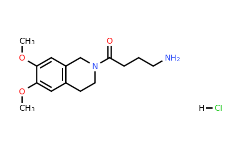 4-Amino-1-(6,7-dimethoxy-1,2,3,4-tetrahydroisoquinolin-2-yl)butan-1-one hydrochloride