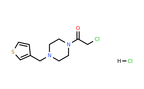 1308650-36-3 | 2-Chloro-1-[4-(thiophen-3-ylmethyl)piperazin-1-yl]ethan-1-one hydrochloride