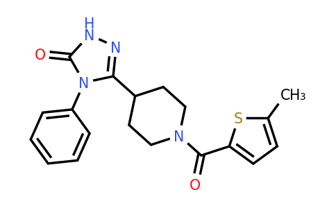 1309185-02-1 | 5-(1-(5-Methylthiophene-2-carbonyl)piperidin-4-yl)-4-phenyl-2,4-dihydro-3H-1,2,4-triazol-3-one