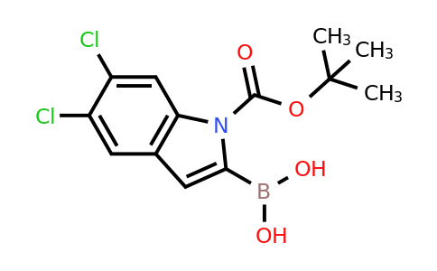 (1-(tert-Butoxycarbonyl)-5,6-dichloro-1H-indol-2-yl)boronic acid