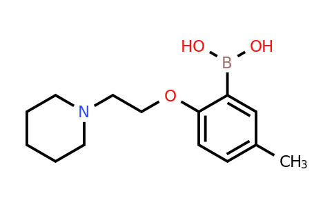(5-Methyl-2-[2-(piperidin-1-yl)ethoxy]phenyl)boranediol