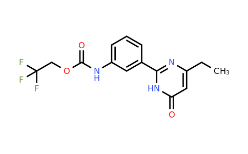 1311318-11-2 | 2,2,2-Trifluoroethyl n-[3-(4-ethyl-6-oxo-1,6-dihydropyrimidin-2-yl)phenyl]carbamate