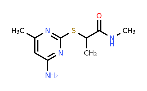 1311844-16-2 | 2-((4-Amino-6-methylpyrimidin-2-yl)thio)-N-methylpropanamide