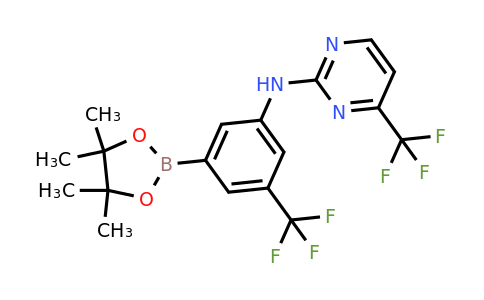 1312535-12-8 | N-(3-(4,4,5,5-Tetramethyl-1,3,2-dioxaborolan-2-yl)-5-(trifluoromethyl)phenyl)-4-(trifluoromethyl)pyrimidin-2-amine