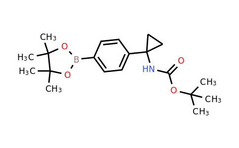 1313441-88-1 | tert-Butyl (1-(4-(4,4,5,5-tetramethyl-1,3,2-dioxaborolan-2-yl)phenyl)cyclopropyl)carbamate