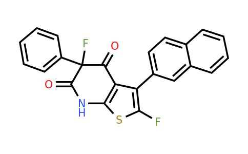 1313504-21-0 | 2,5-Difluoro-3-(naphthalen-2-yl)-5-phenyl-4H,5H,6H,7H-thieno[2,3-b]pyridine-4,6-dione