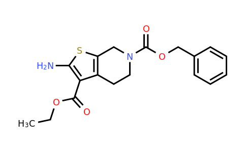 1313712-37-6 | 6-O-benzyl 3-O-ethyl 2-amino-5,7-dihydro-4H-thieno[2,3-c]pyridine-3,6-dicarboxylate
