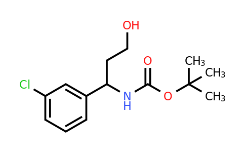 1314406-54-6 | Tert-butyl (1-(3-chlorophenyl)-3-hydroxypropyl)carbamate