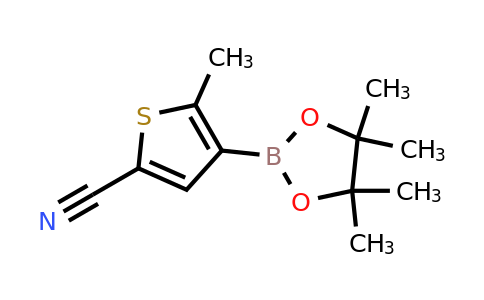 1314941-27-9 | 5-Methyl-4-(4,4,5,5-tetramethyl-1,3,2-dioxaborolan-2-yl)thiophene-2-carbonitrile