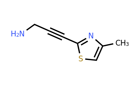 1315365-22-0 | 3-(4-Methylthiazol-2-yl)prop-2-yn-1-amine