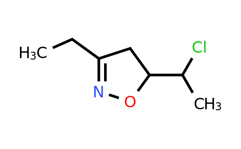 5-(1-Chloroethyl)-3-ethyl-4,5-dihydro-1,2-oxazole