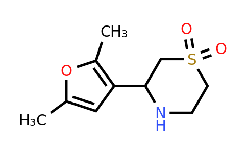3-(2,5-Dimethylfuran-3-yl)thiomorpholine 1,1-dioxide
