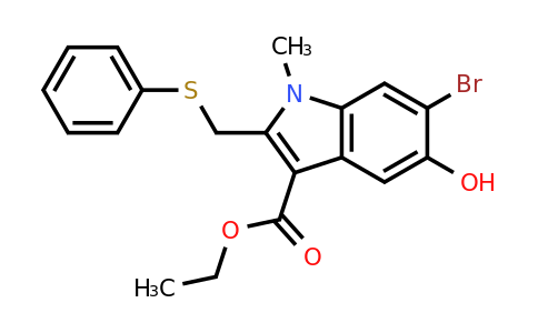 131707-24-9 | Ethyl 6-bromo-5-hydroxy-1-methyl-2-((phenylthio)methyl)-1H-Indole-3-carboxylate