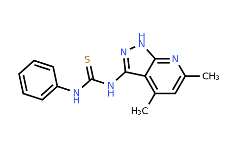 1-(4,6-Dimethyl-1H-pyrazolo[3,4-b]pyridin-3-yl)-3-phenylthiourea
