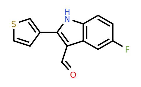 1323192-63-7 | 5-Fluoro-2-(thiophen-3-yl)-1H-indole-3-carbaldehyde