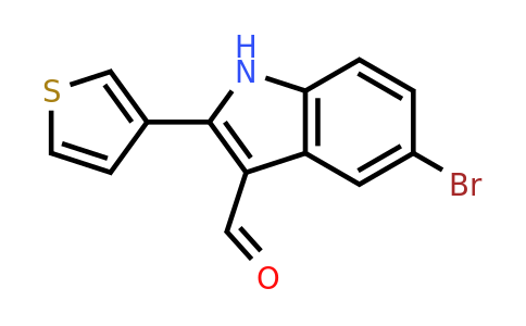 1323192-66-0 | 5-Bromo-2-(thiophen-3-yl)-1H-indole-3-carbaldehyde