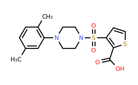 1325303-47-6 | 3-((4-(2,5-Dimethylphenyl)piperazin-1-yl)sulfonyl)thiophene-2-carboxylic acid