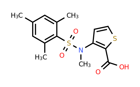 1325306-81-7 | 3-((N,2,4,6-tetramethylphenyl)sulfonamido)thiophene-2-carboxylic acid