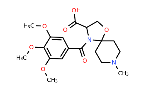 1326808-97-2 | 8-Methyl-4-(3,4,5-trimethoxybenzoyl)-1-oxa-4,8-diazaspiro[4.5]decane-3-carboxylic acid