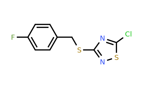 1326811-18-0 | 5-Chloro-3-{[(4-fluorophenyl)methyl]sulfanyl}-1,2,4-thiadiazole