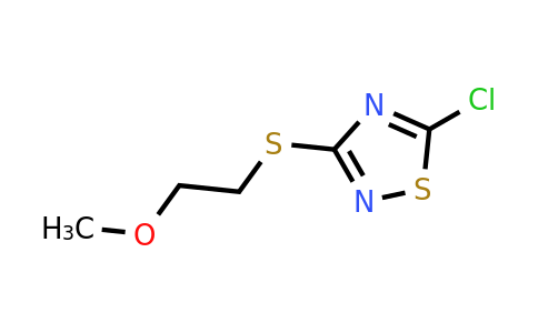 1326813-13-1 | 5-Chloro-3-[(2-methoxyethyl)sulfanyl]-1,2,4-thiadiazole