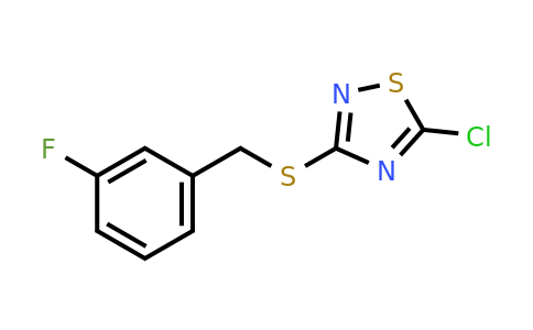 1326813-27-7 | 5-Chloro-3-{[(3-fluorophenyl)methyl]sulfanyl}-1,2,4-thiadiazole