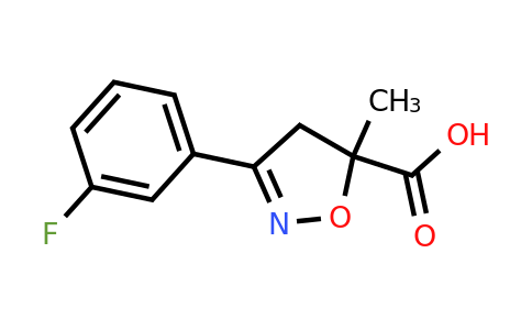 1326815-03-5 | 3-(3-Fluorophenyl)-5-methyl-4,5-dihydro-1,2-oxazole-5-carboxylic acid