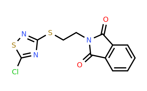 1326815-58-0 | 2-{2-[(5-Chloro-1,2,4-thiadiazol-3-yl)sulfanyl]ethyl}-2,3-dihydro-1h-isoindole-1,3-dione