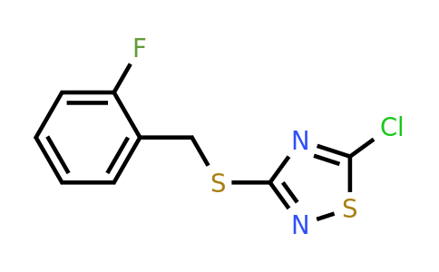 1326815-59-1 | 5-Chloro-3-{[(2-fluorophenyl)methyl]sulfanyl}-1,2,4-thiadiazole