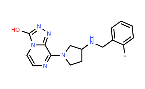 1326888-72-5 | 8-(3-((2-Fluorobenzyl)amino)pyrrolidin-1-yl)-[1,2,4]triazolo[4,3-a]pyrazin-3-ol