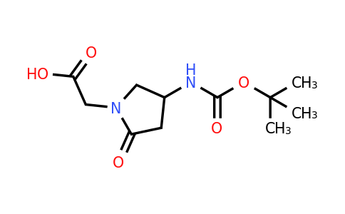 2-(4-((Tert-butoxycarbonyl)amino)-2-oxopyrrolidin-1-yl)acetic acid