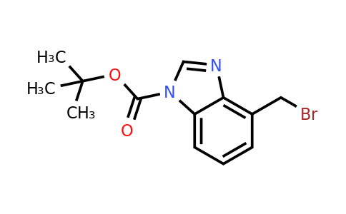 132873-77-9 | tert-Butyl 4-(bromomethyl)-1H-benzo[d]imidazole-1-carboxylate