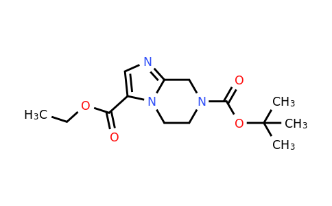 1330763-78-4 | 7-(tert-Butyl) 3-ethyl 5,6-dihydroimidazo[1,2-a]pyrazine-3,7(8H)-dicarboxylate