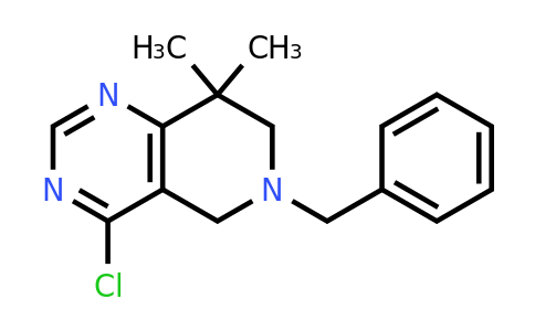 1332455-40-9 | 6-Benzyl-4-chloro-8,8-dimethyl-5,6,7,8-tetrahydropyrido[4,3-d]pyrimidine