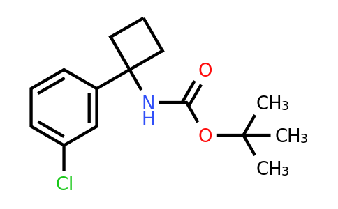 1332765-77-1 | Tert-butyl (1-(3-chlorophenyl)cyclobutyl)carbamate